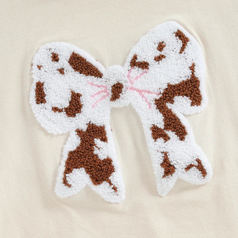 Cowprint Bow Onesie