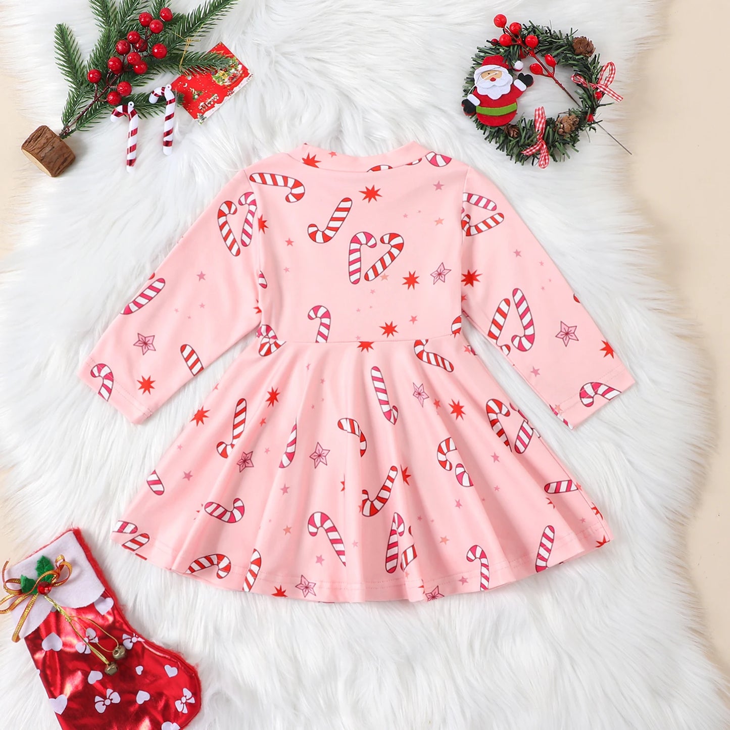 Pink Candy Cane Dress