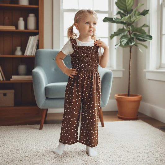 Polka Dot Wide Leg Jumpsuit