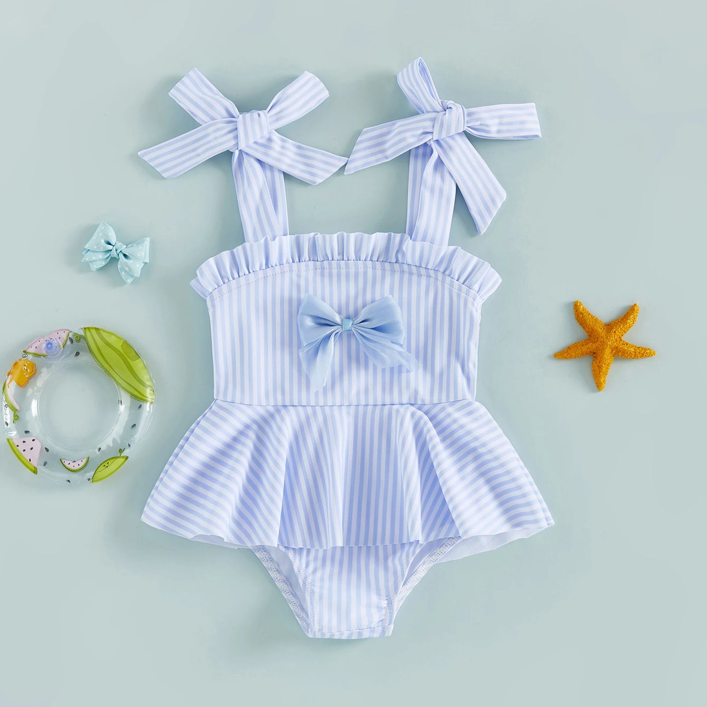 Striped Bathing Suit Set