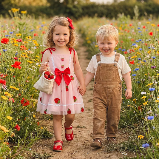 Strawberry Tulle Dress