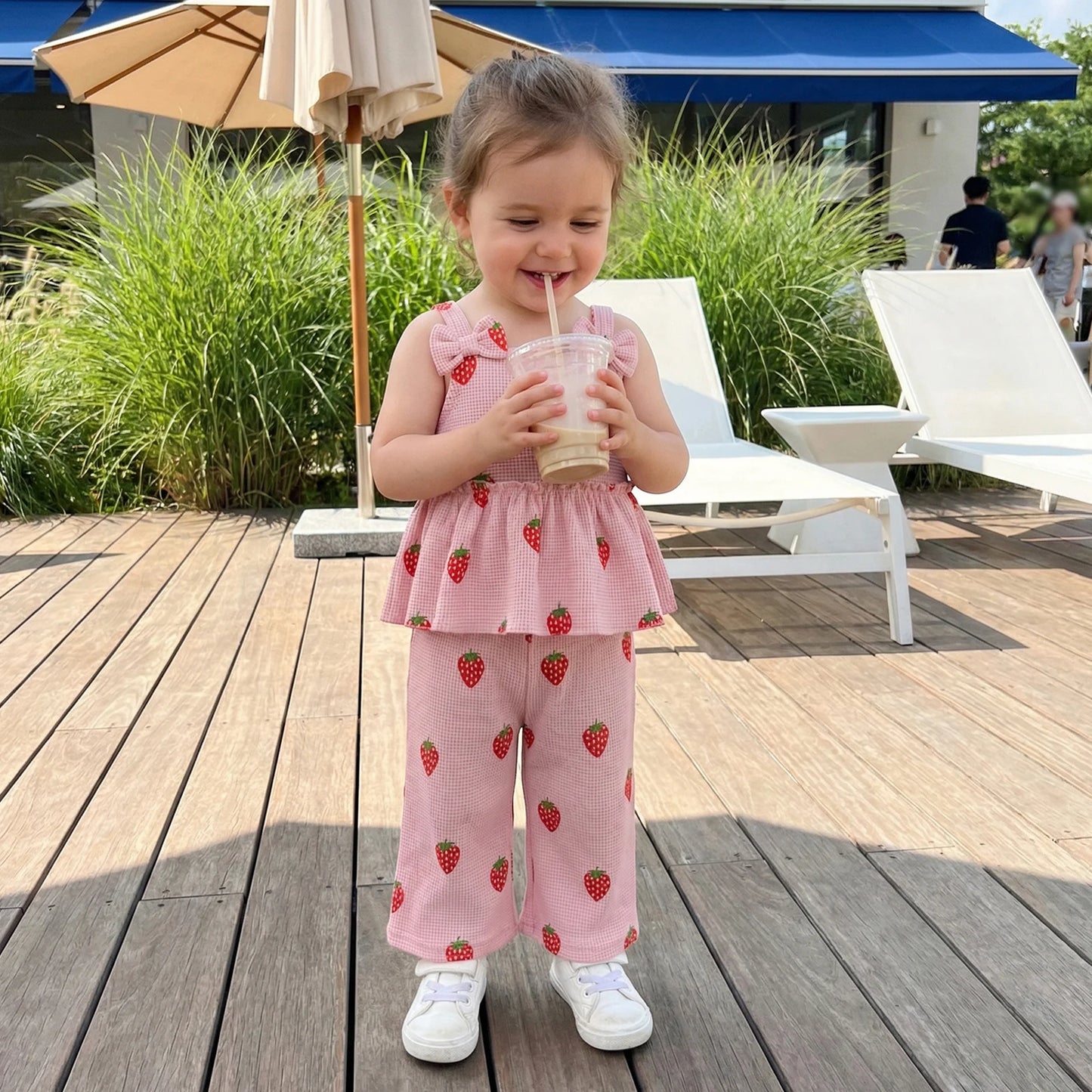 Strawberry Cami and Pants Set