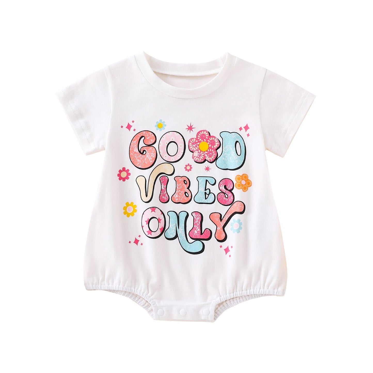 Good Vibes Only Bubble Romper
