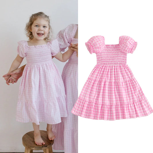 Pink Gingham Dress