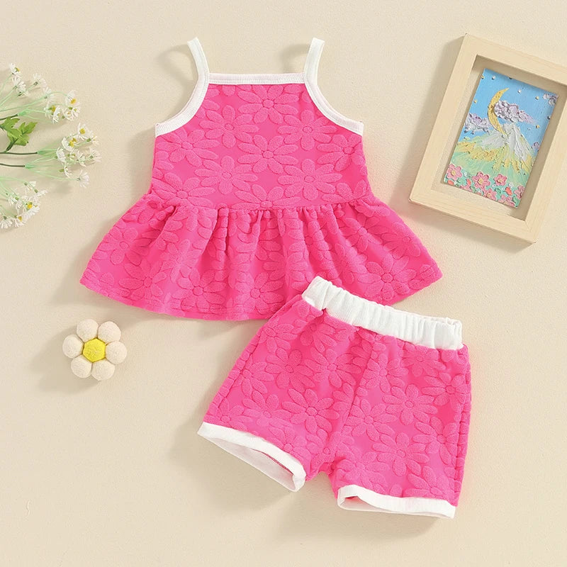 Retro Terry Shorts set