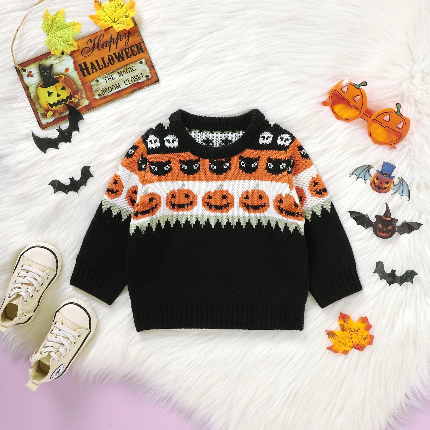 Knit Pumpkin Sweater