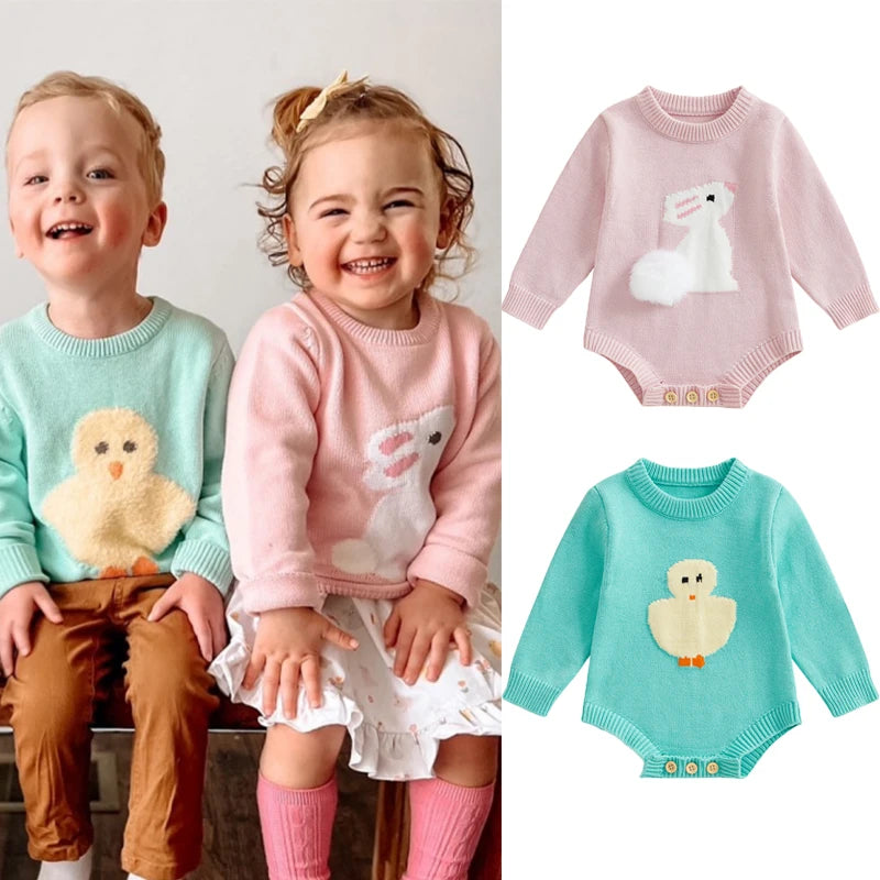 Fuzzy Easter Onesies