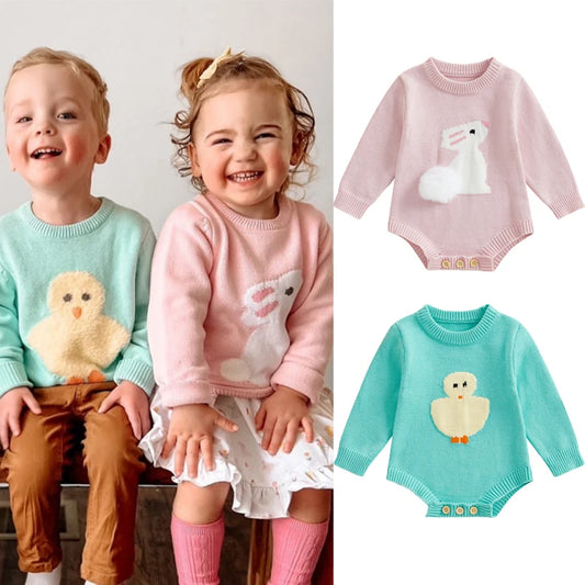 Fuzzy Easter Onesies