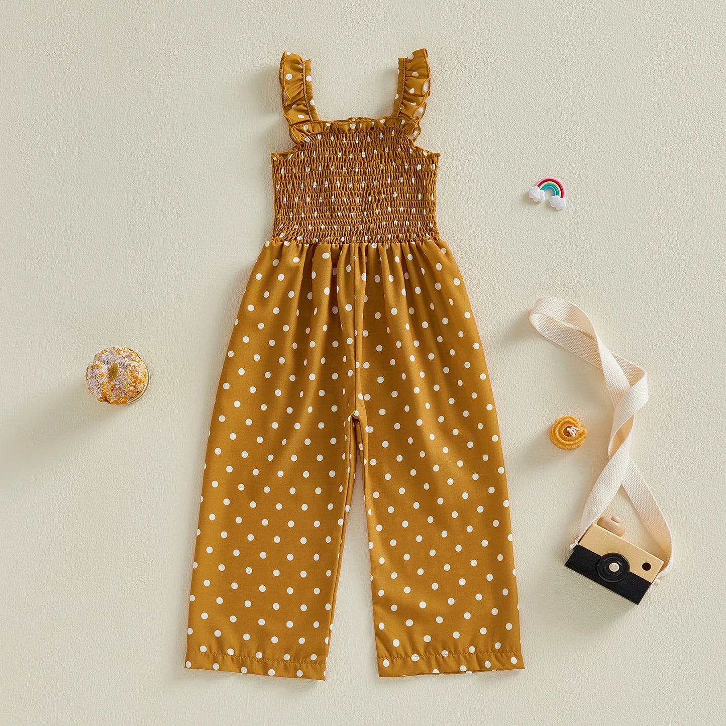 Polka Dot Wide Leg Jumpsuit