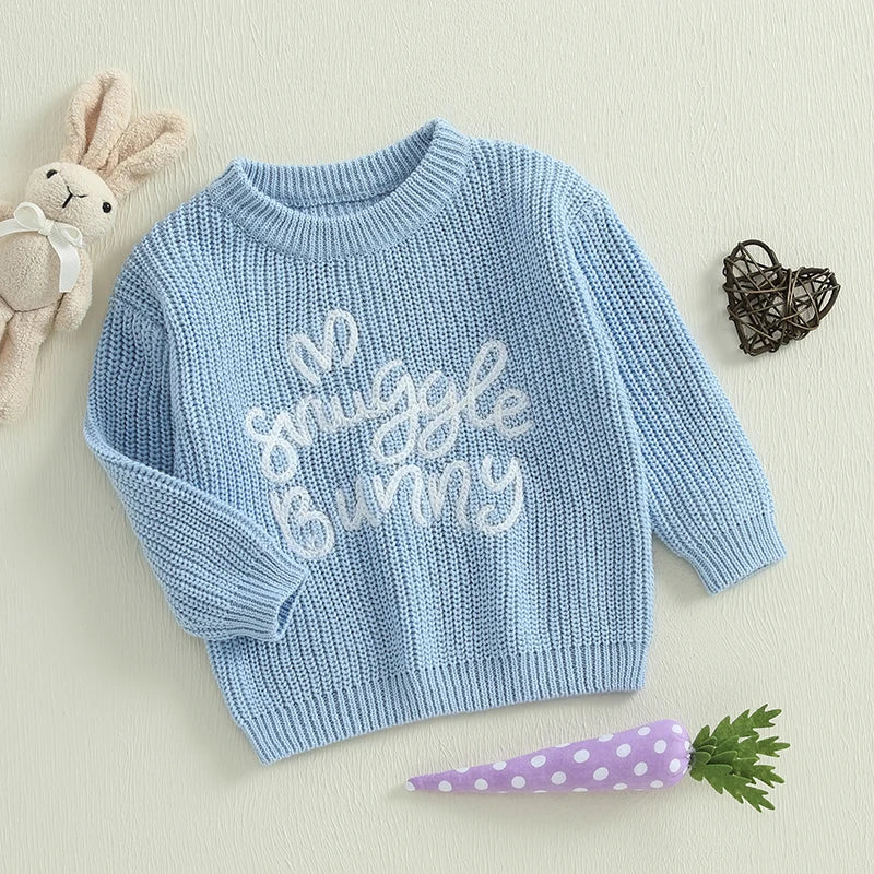 Snuggle/Easter Bunny Embroidered Sweater