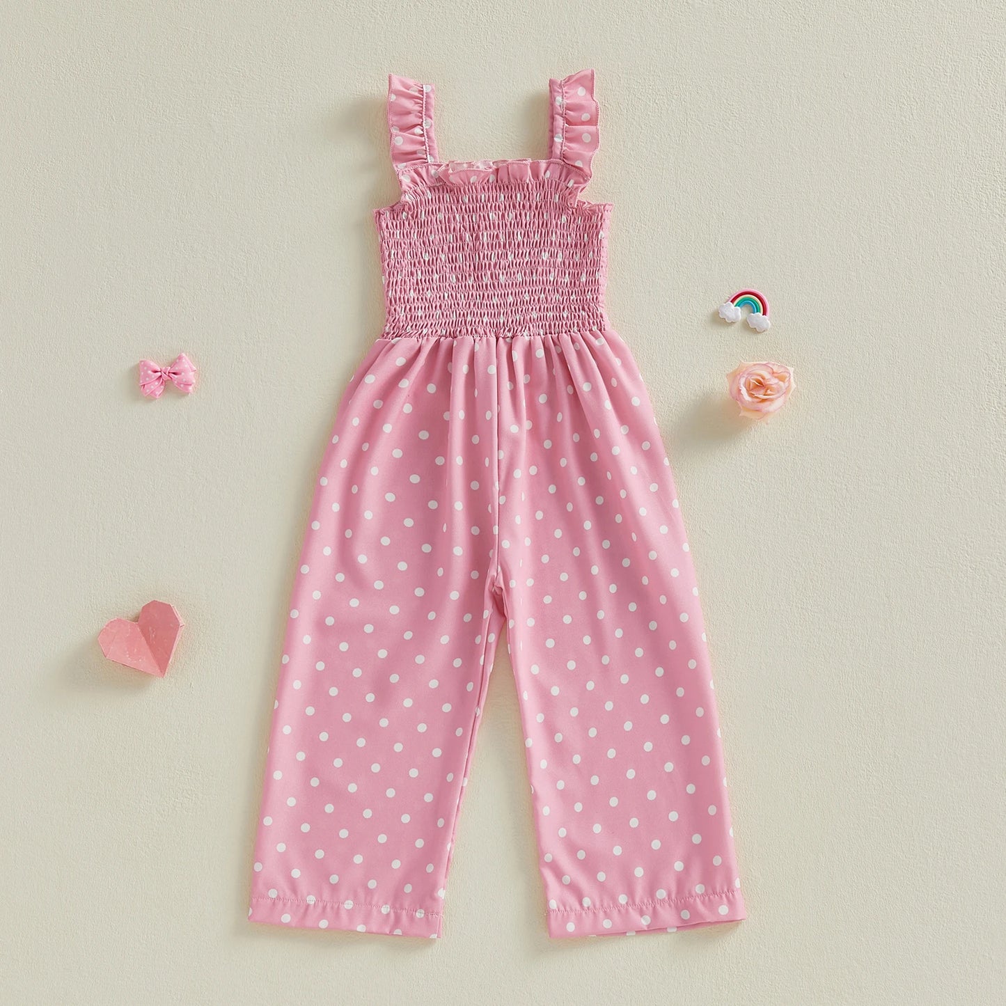 Polka Dot Wide Leg Jumpsuit