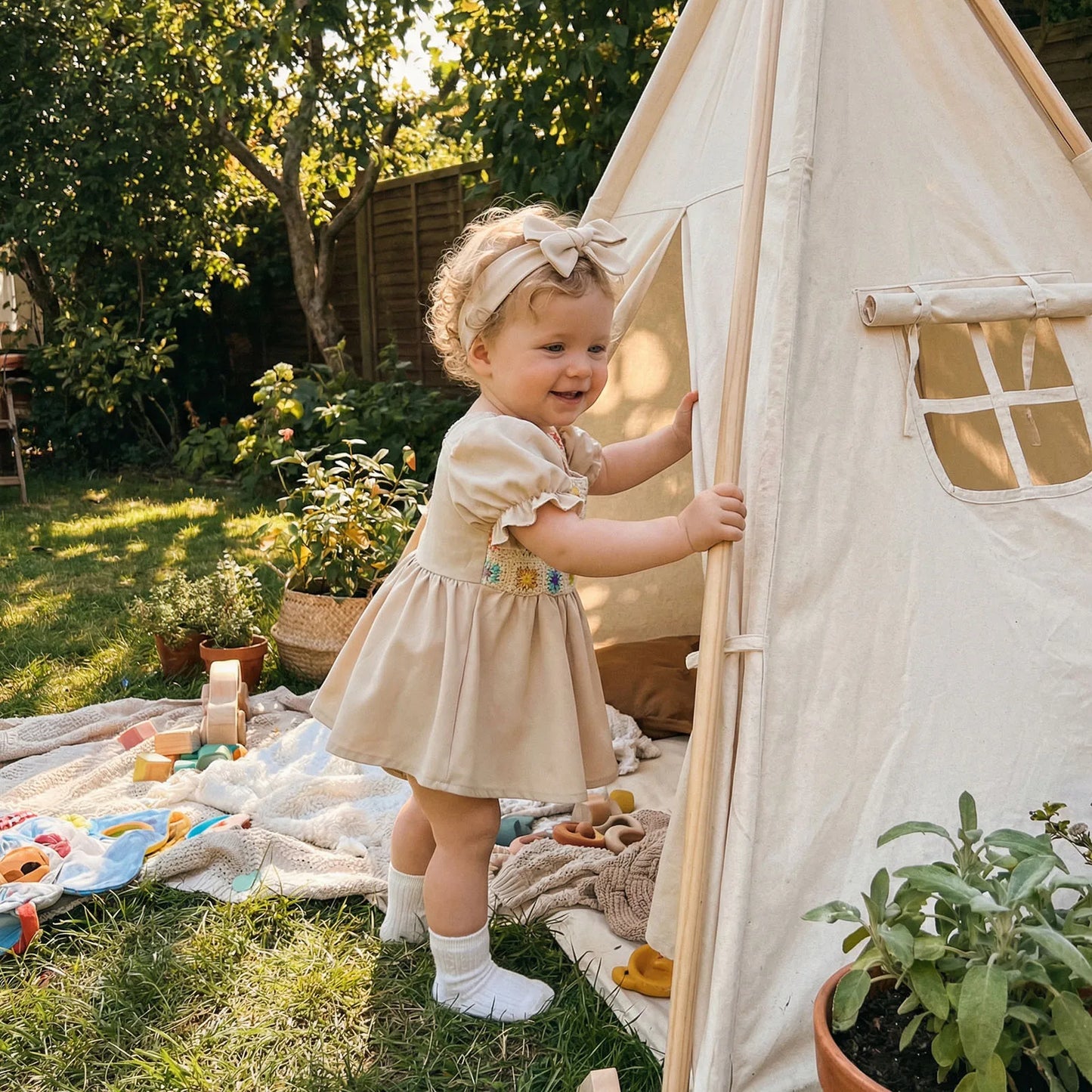 Crochet Flower Dress