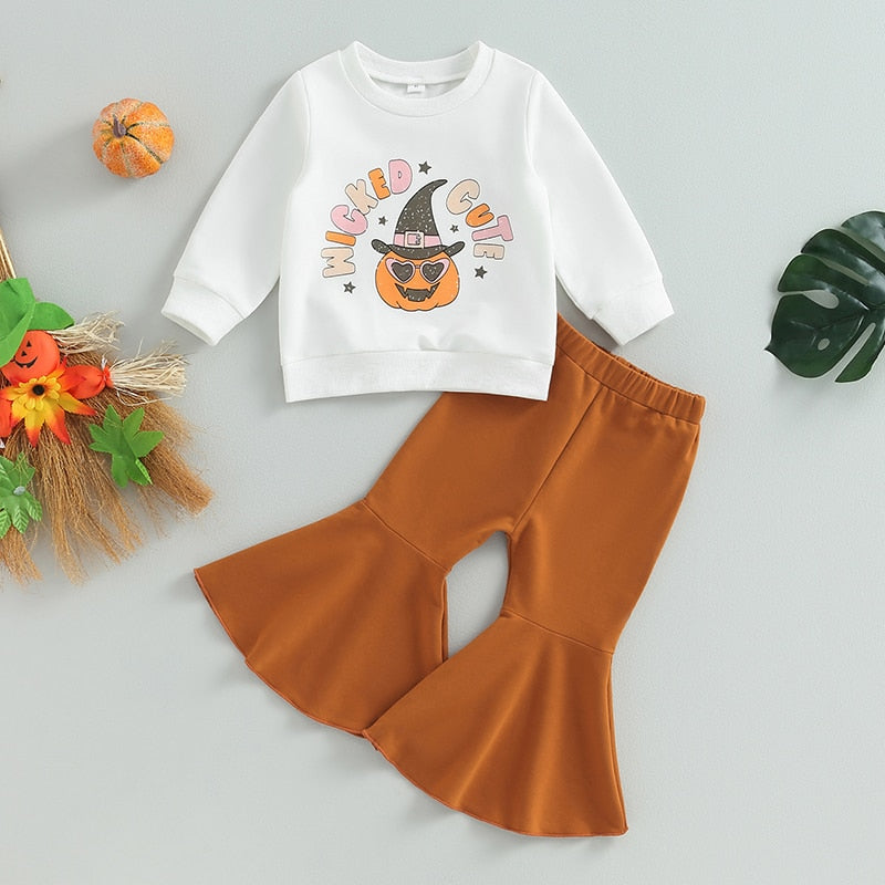 Wicked Cute Sweatshirt and Flares Set