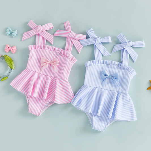 Striped Bathing Suit Set