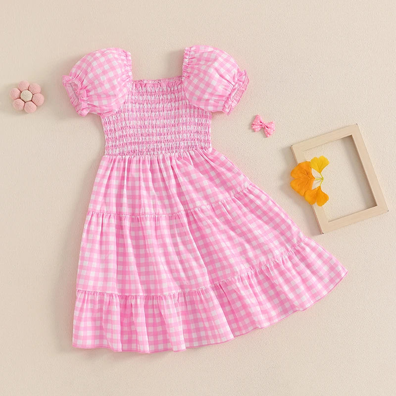 Pink Gingham Dress