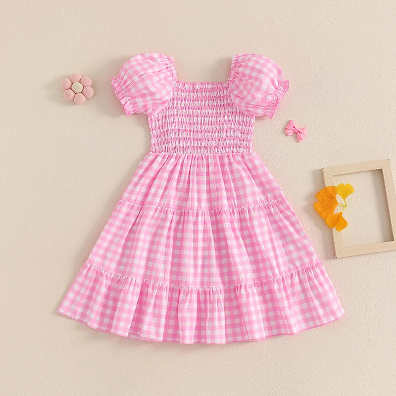 Pink Gingham Dress