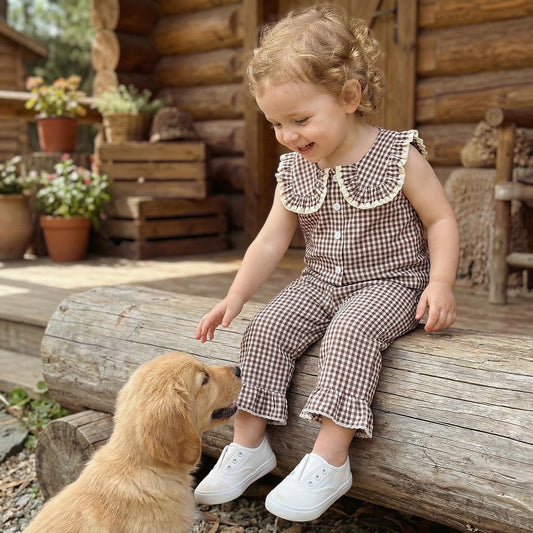 Gingham Jumpsuit