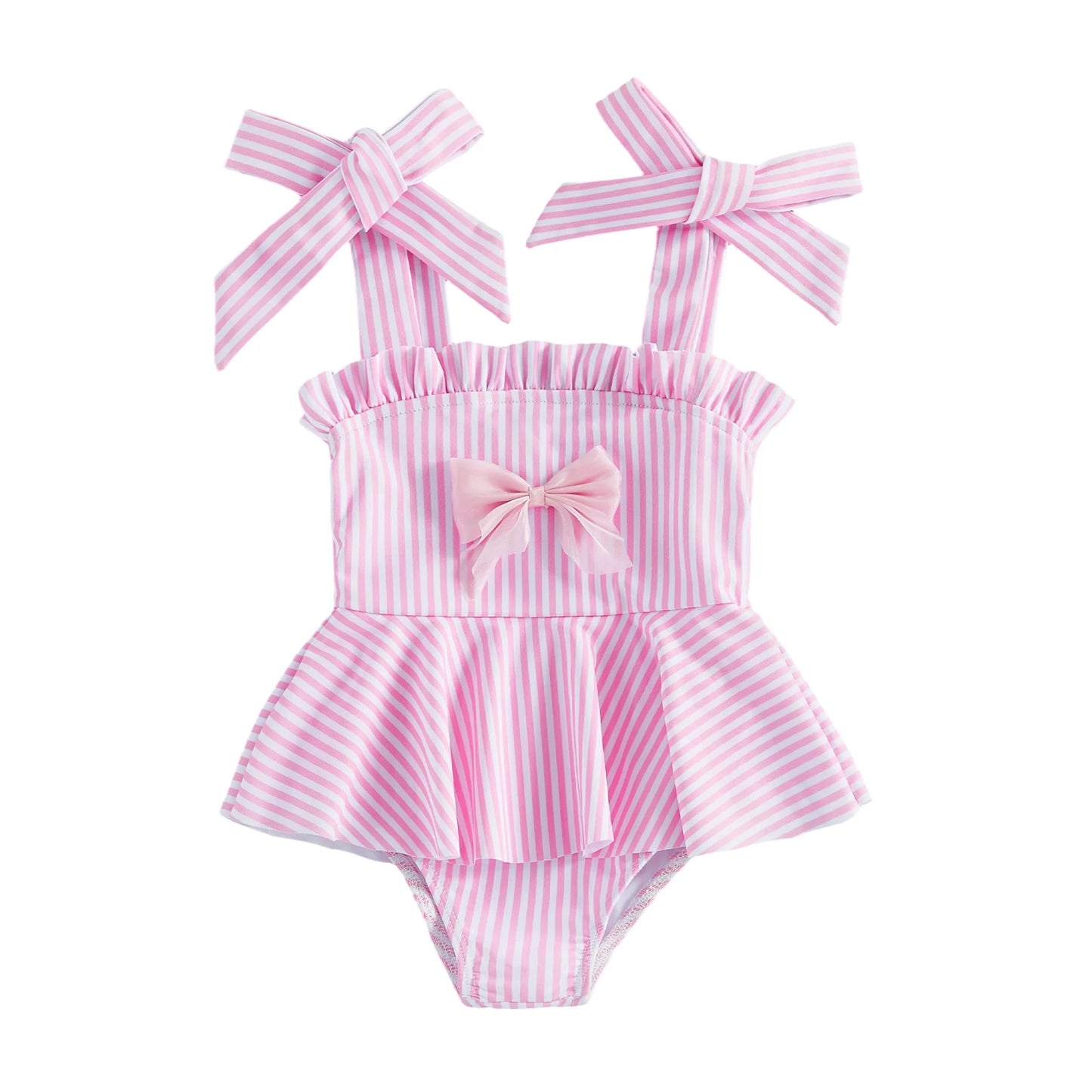 Striped Bathing Suit Set