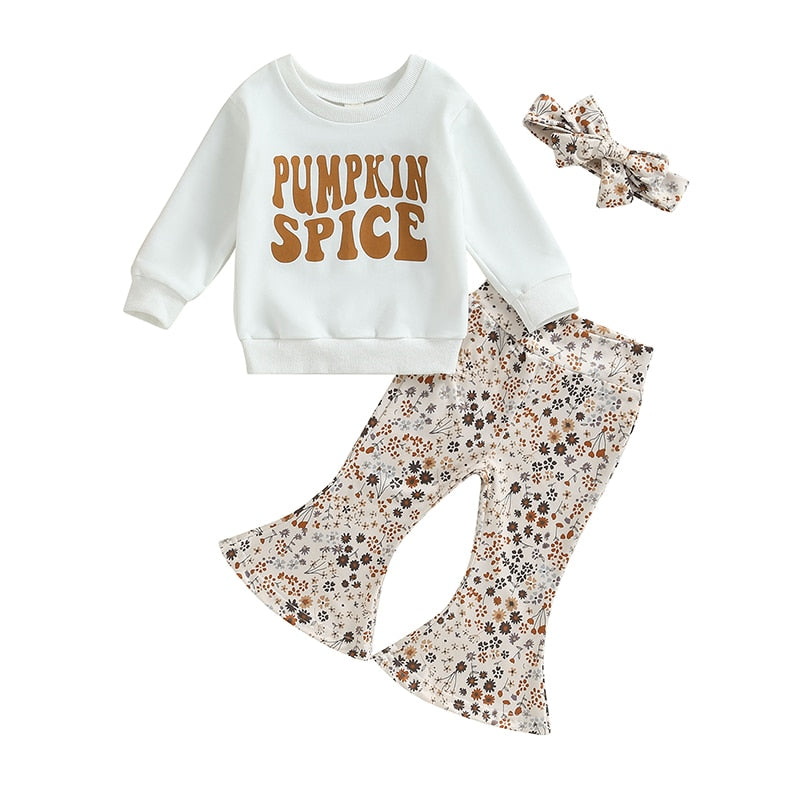 Pumpkin Spice Sweatshirt and Flares Outfit