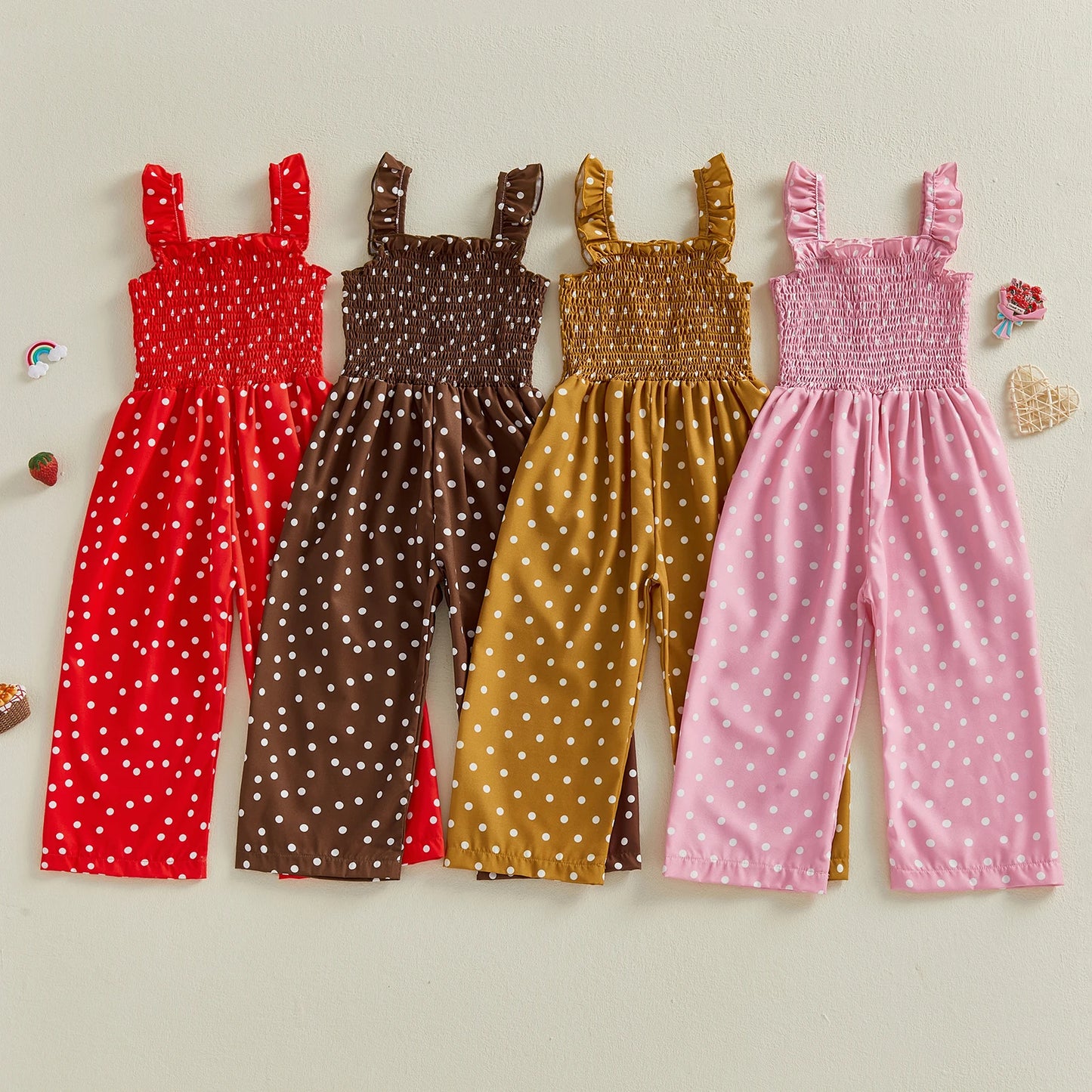 Polka Dot Wide Leg Jumpsuit