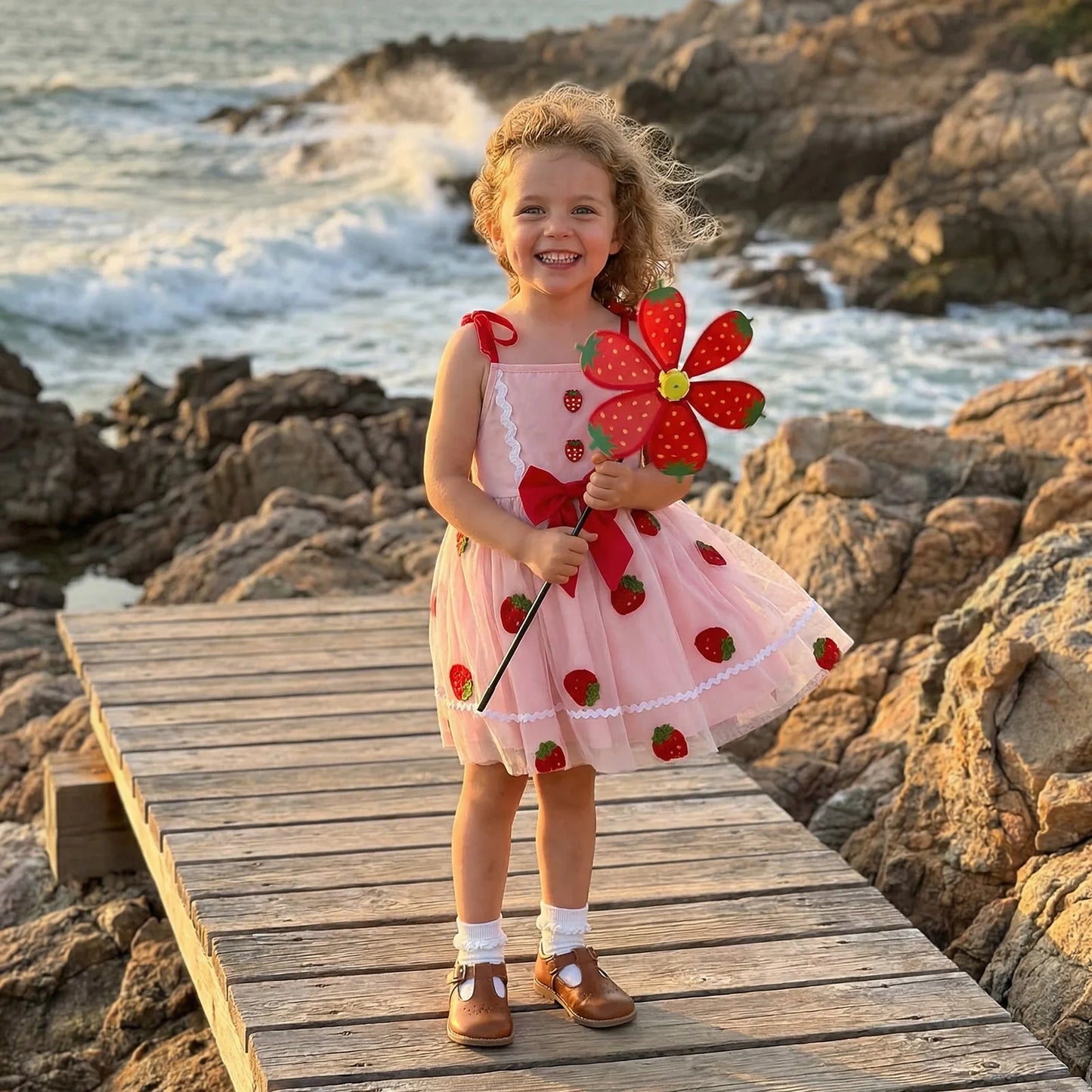 Strawberry Tulle Dress