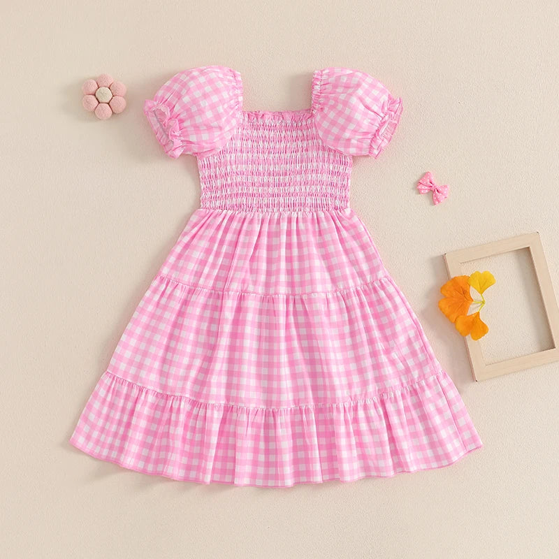 Pink Gingham Dress