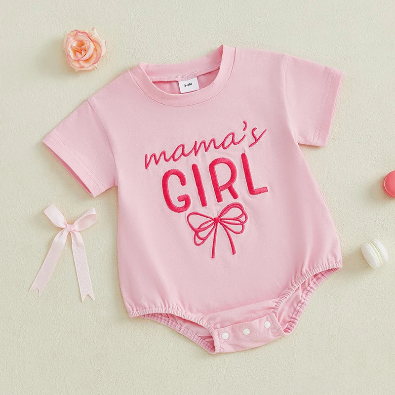 Mama's girl Bow Onesie