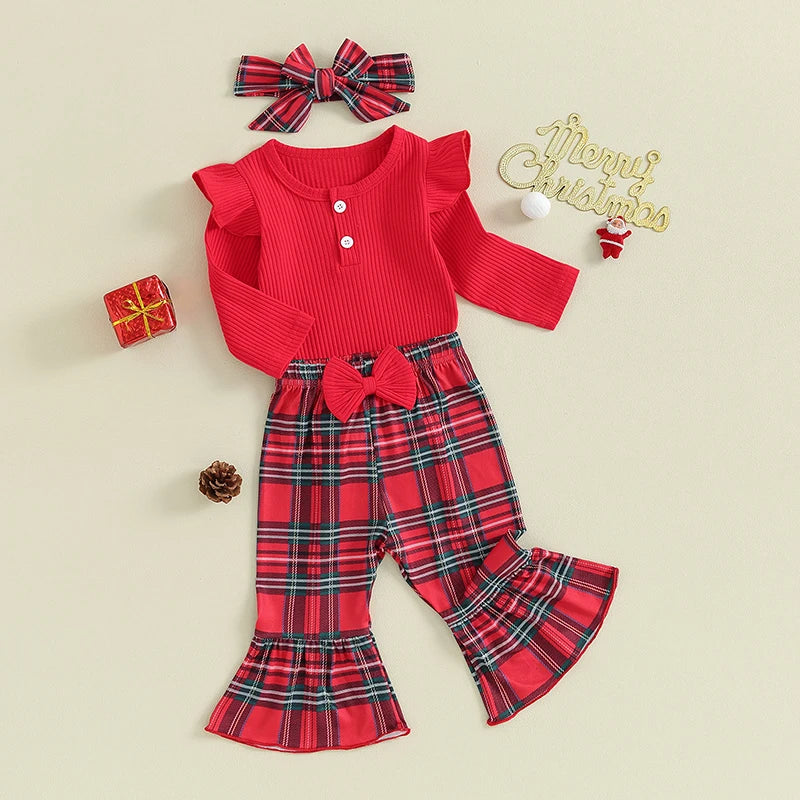 Ruffles and Tartan Set