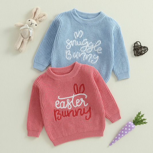 Snuggle/Easter Bunny Embroidered Sweater