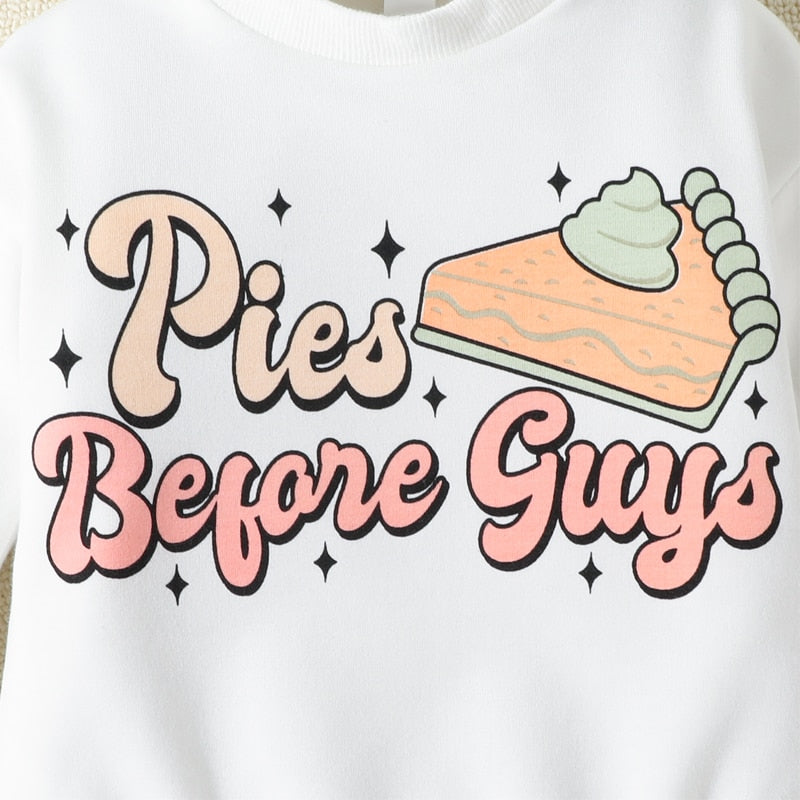 Pies Before Guys Longsleeve Onesie