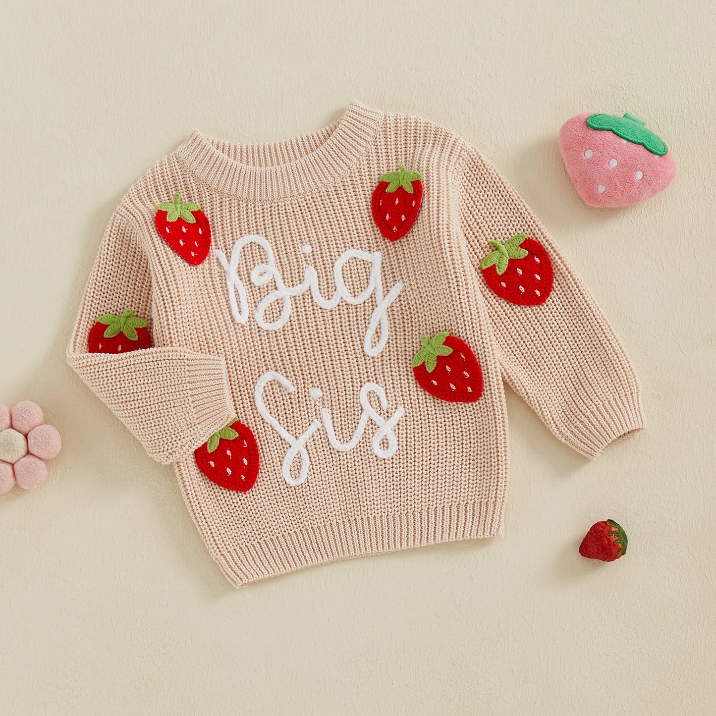 Big Sis Strawberry Sweater