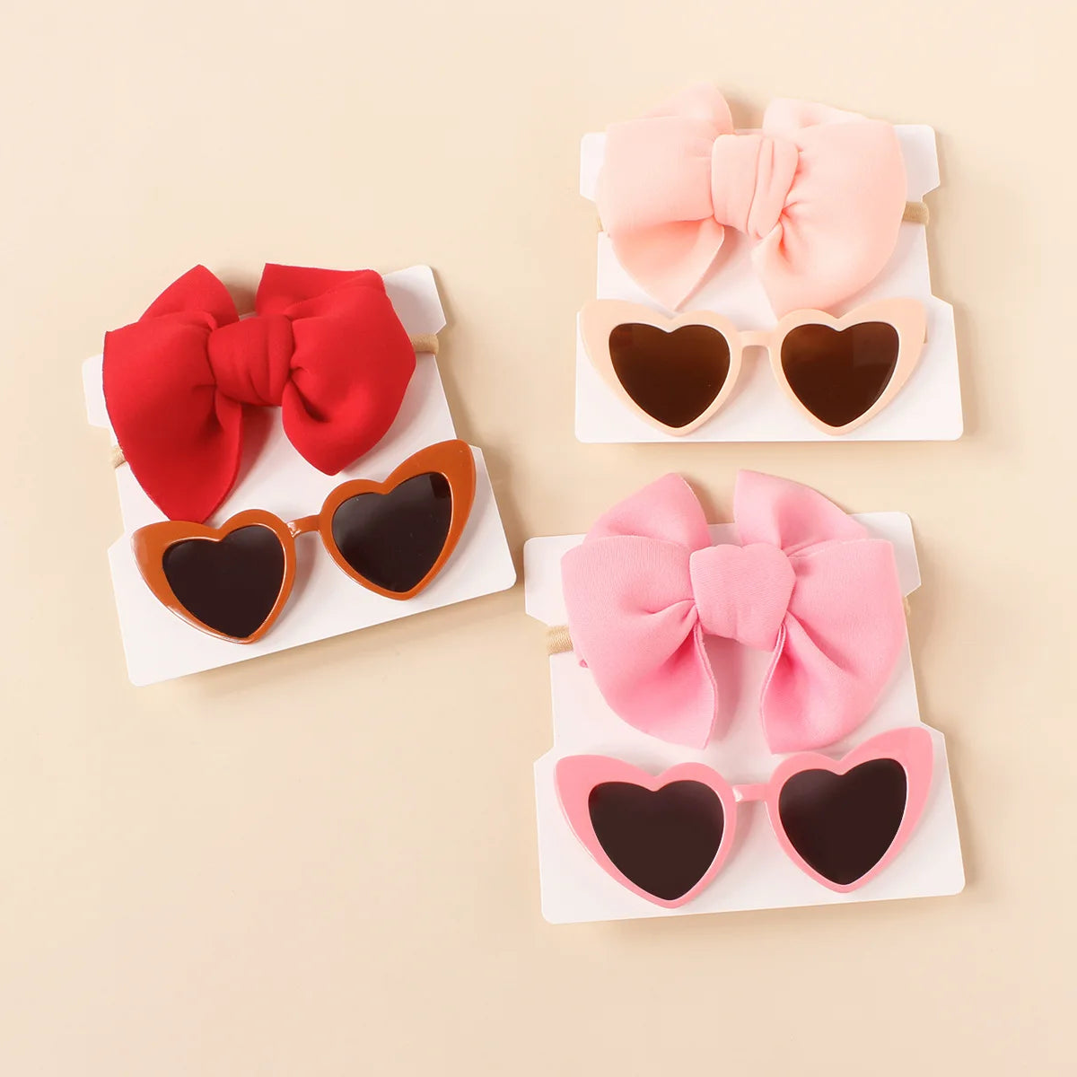Heart Sunglasses and Matching Bow