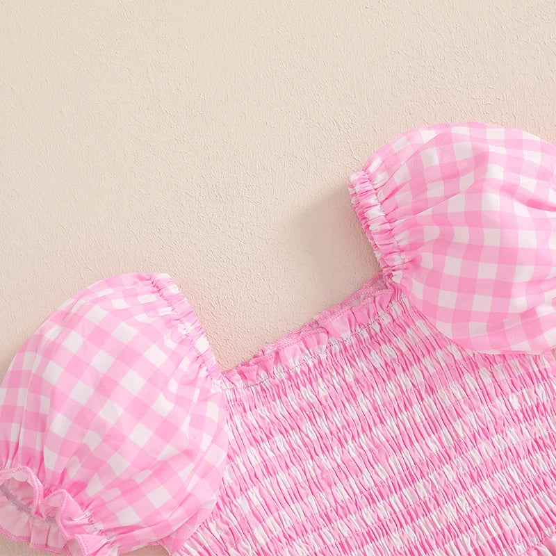 Pink Gingham Dress