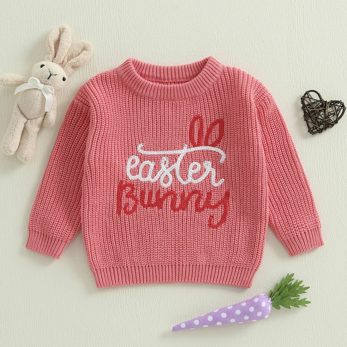 Snuggle/Easter Bunny Embroidered Sweater