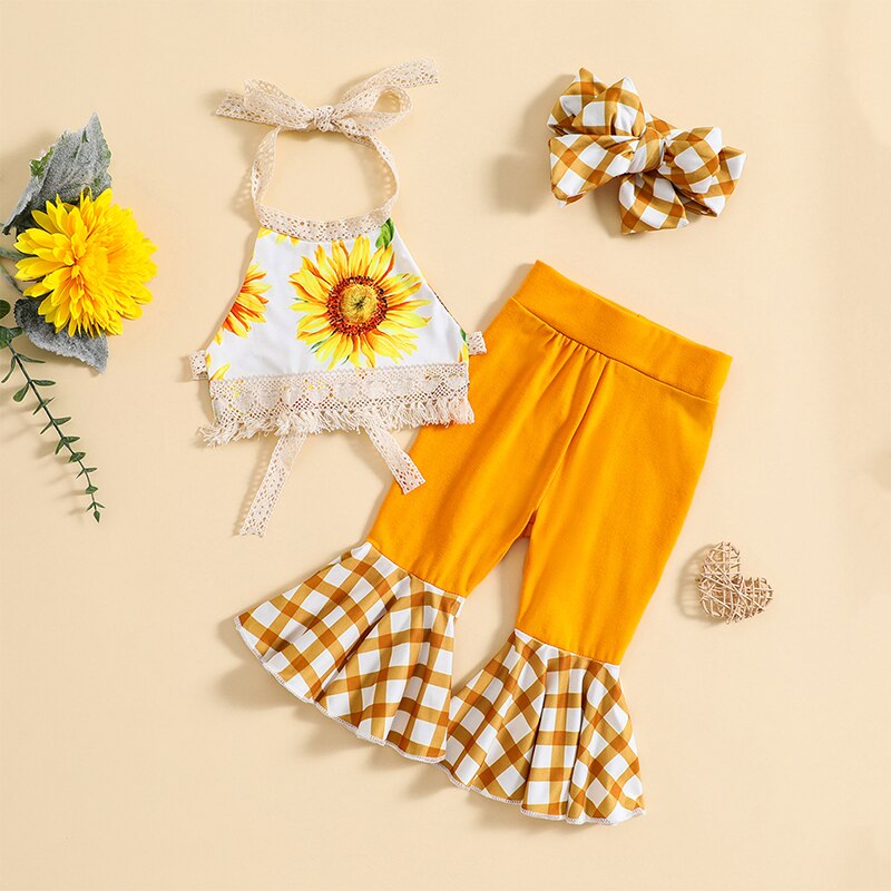 Sunflower Crop, Flare and Bow Set
