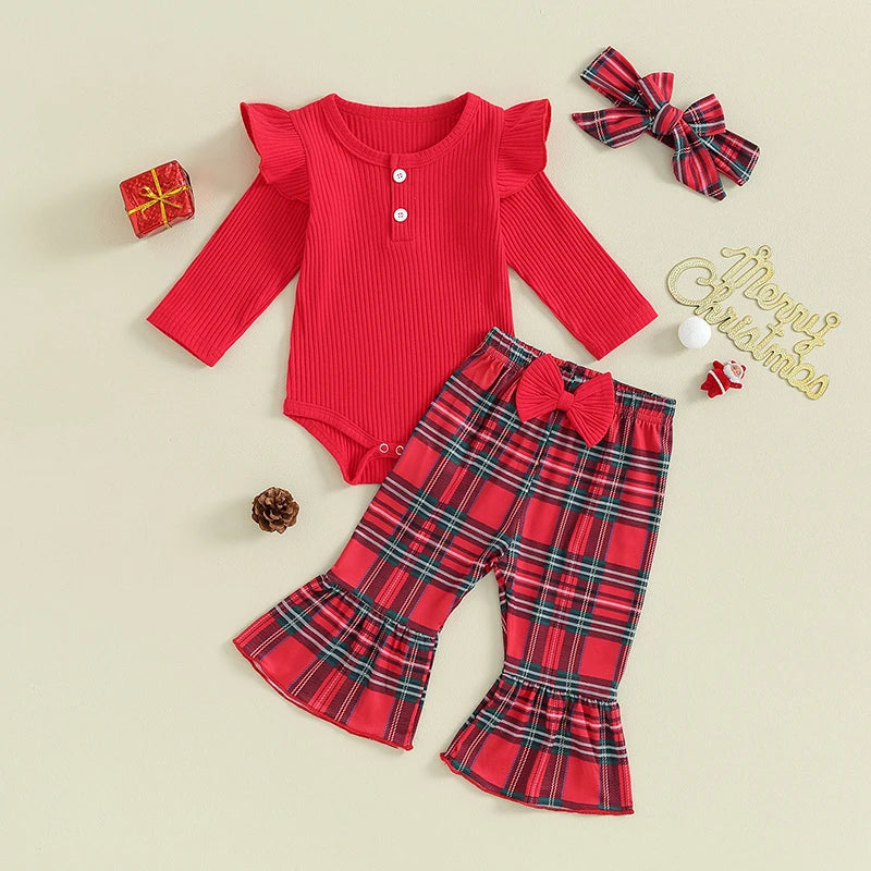 Ruffles and Tartan Set