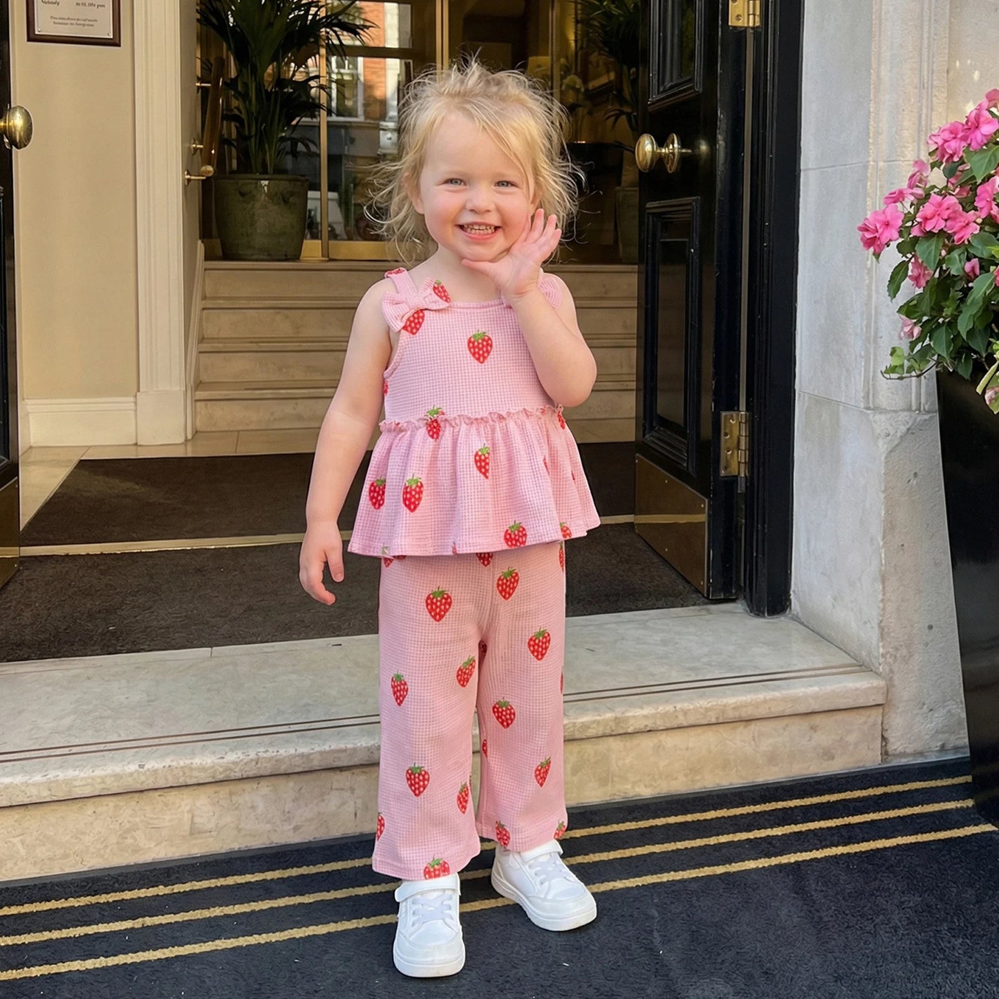 Strawberry Cami and Pants Set