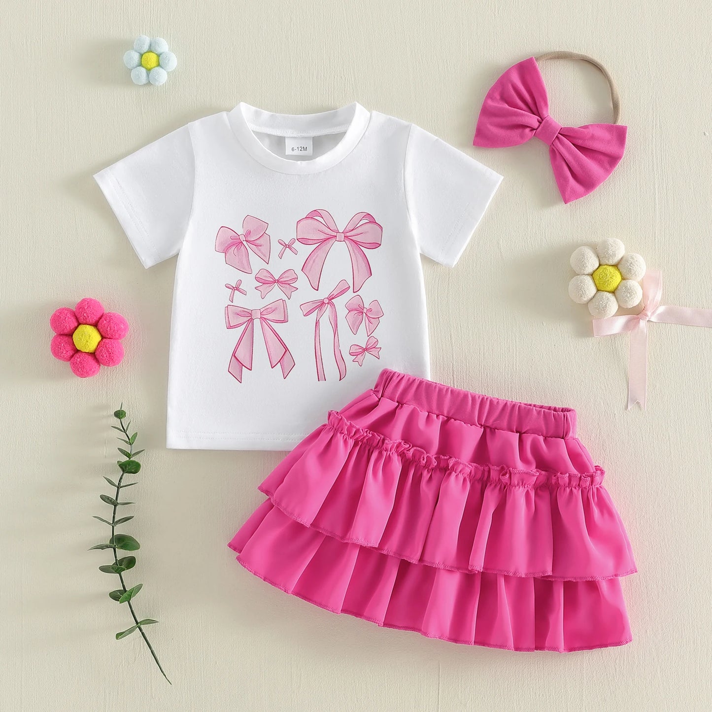 Bow and Skirt Set