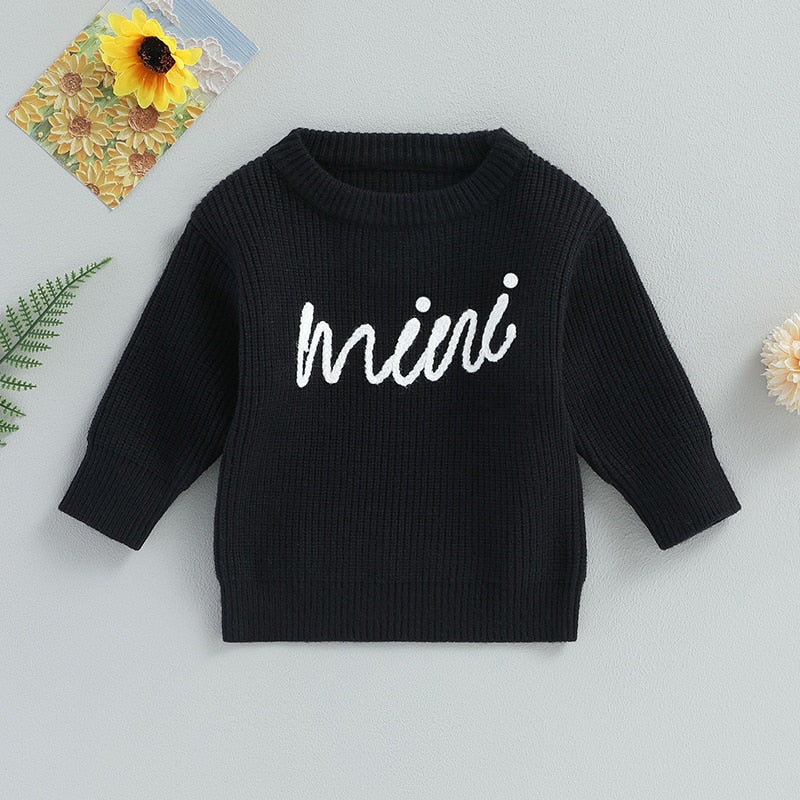 Mini Knit Embroidered Sweater