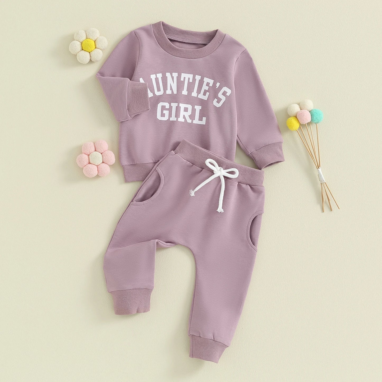 Auntie's Girl Sweat Set