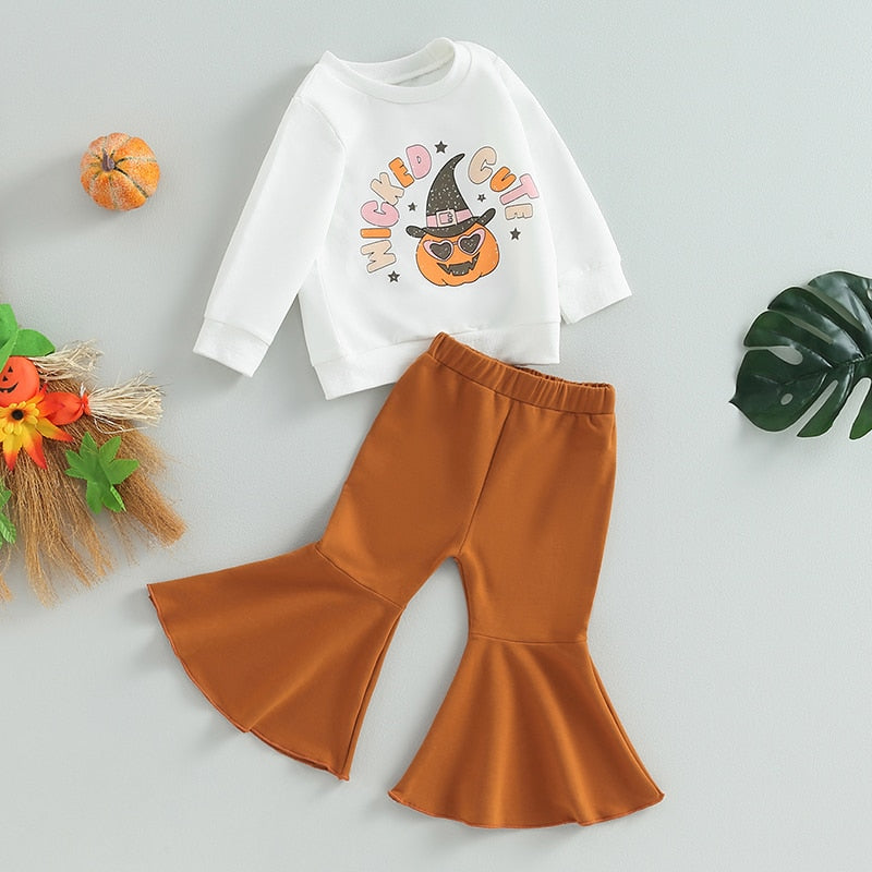 Wicked Cute Sweatshirt and Flares Set