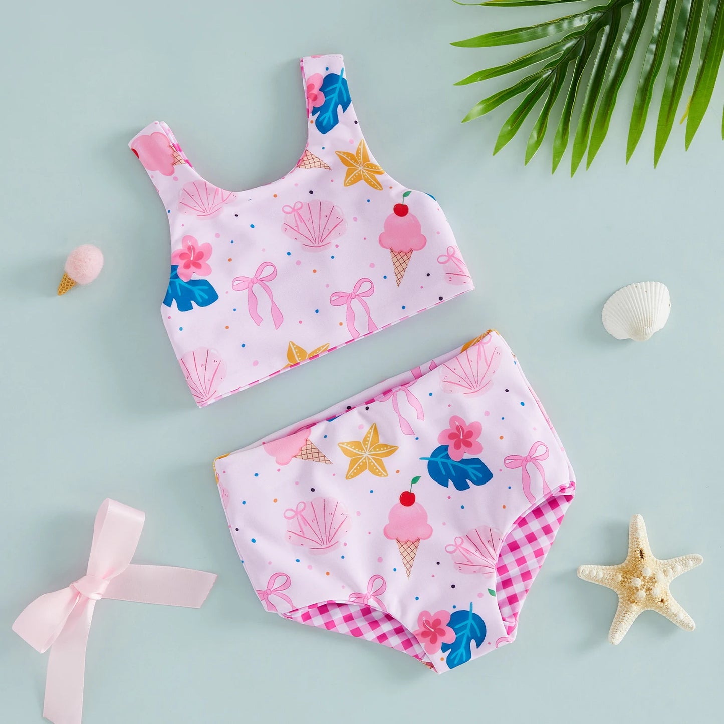 Ice Cream and Sea Shells Swimsuit