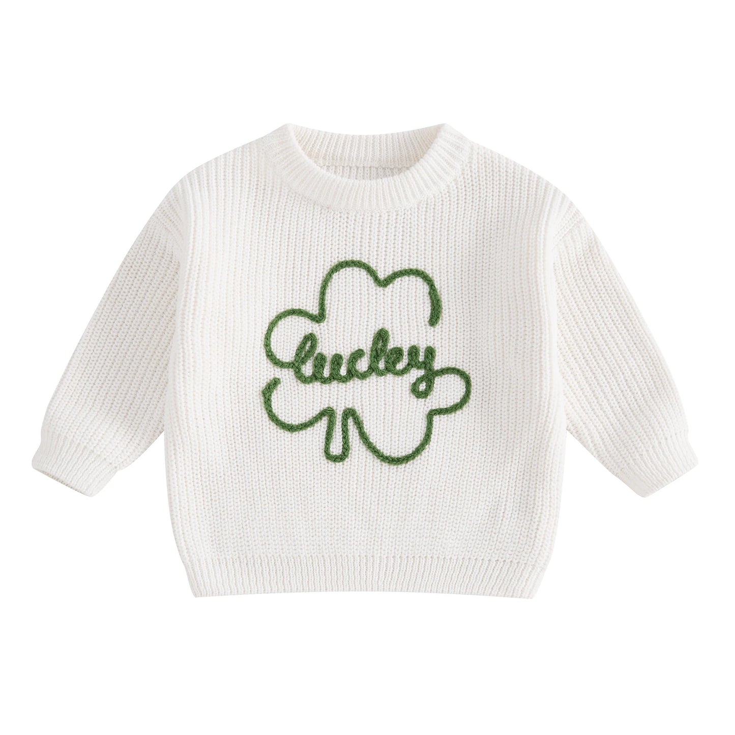 Lucky Embroidered Sweater