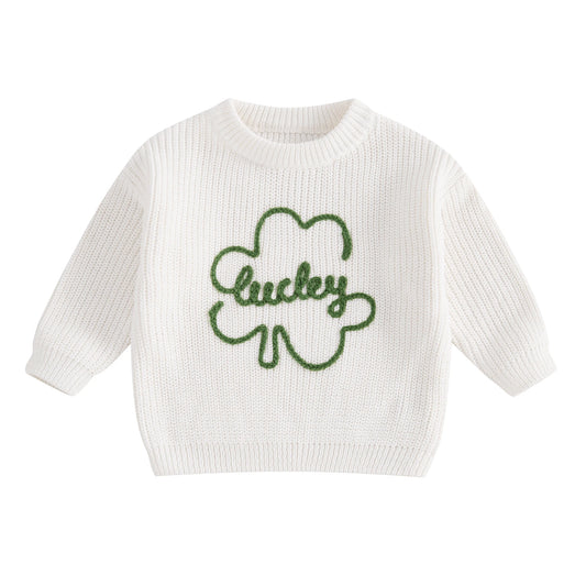 Lucky Embroidered Sweater