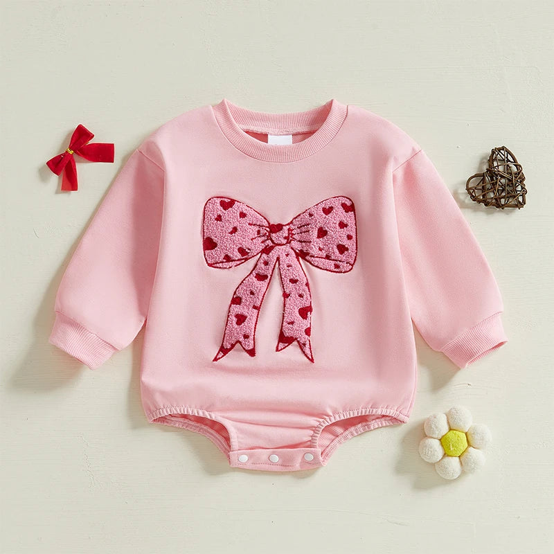 Heart Bow Onesie