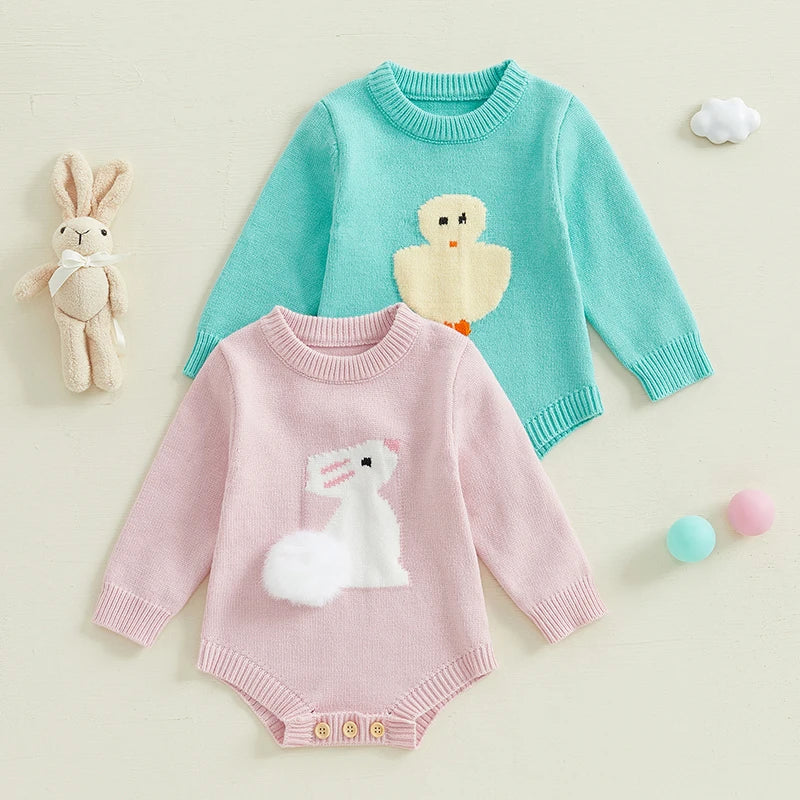 Fuzzy Easter Onesies