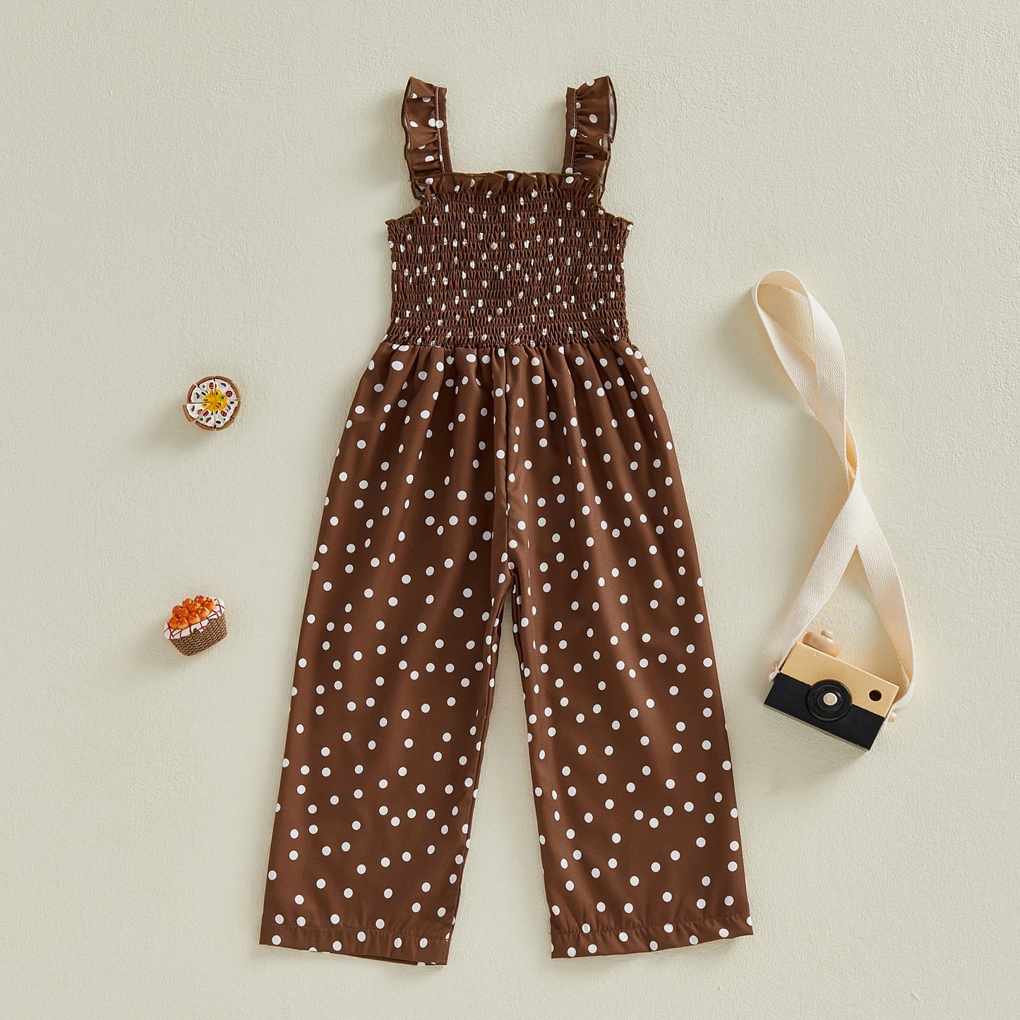 Polka Dot Wide Leg Jumpsuit