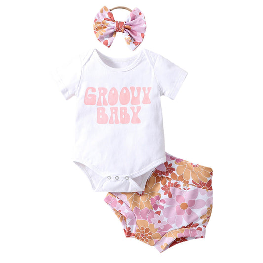 Groovy Baby Shorts Set