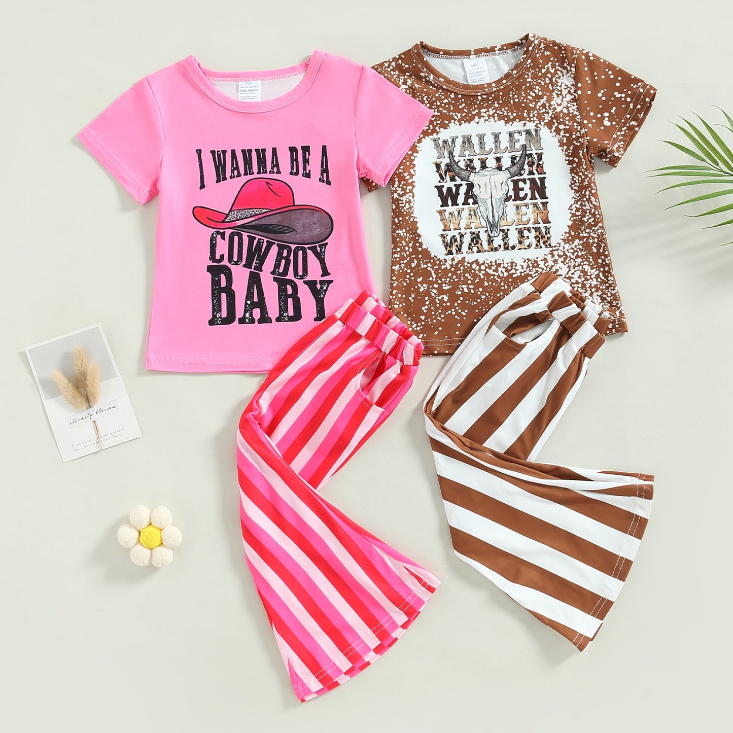 Cowboy Baby Tee and Flare Set