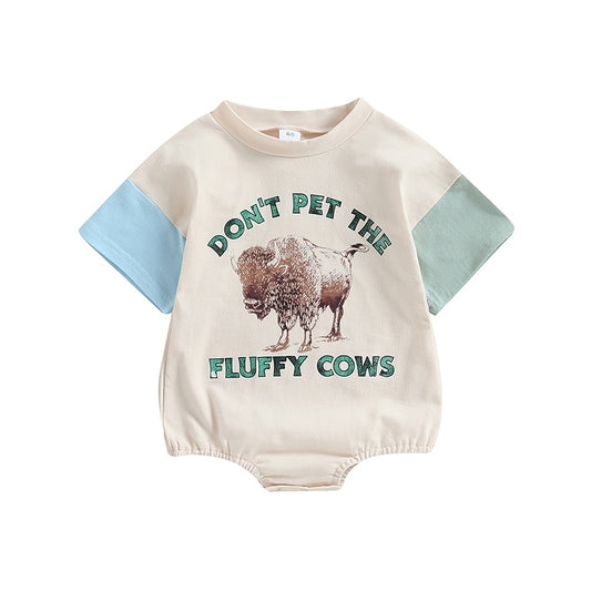 Don't Pet the Fluffy Cows Romper